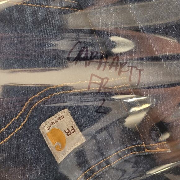 Carhartt FR Jeans Cat 2 Mens 44x30 Flame Resistant Signature Denim Workwear - Picture 12 of 12